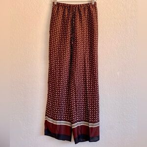 H&M Burgundy Wide Legged Pants